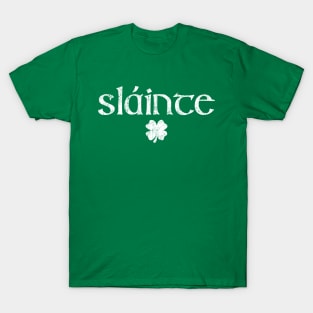 Retro Slainte St Patricks Day T-Shirt